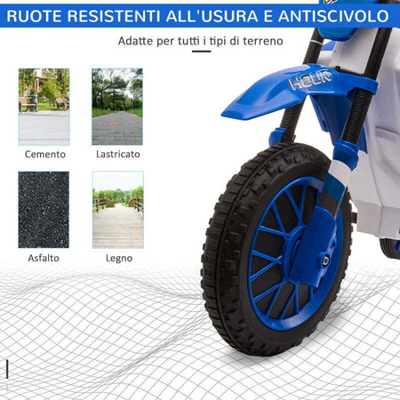 Moto-da-Cross-Elettrica-per-Bambini-da-3-5-Anni,-Batteria-12V-Ricaricabile-e-Rotelline-Rimovibili,-106.5x51.5x68cm,-Blu-QZ5370-165V90BUQZ5