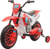 Moto-da-Cross-Elettrica-per-Bambini-da-3-5-Anni,-Batteria-12V-Ricaricabile-e-Rotelline-Rimovibili,-106.5x51.5x68cm,-Rosso-FT8370-165V90RDFT8