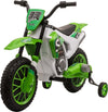 Moto-da-Cross-Elettrica-per-Bambini-da-3-5-Anni,-Batteria-12V-Ricaricabile-e-Rotelline-Rimovibili,-106.5x51.5x68cm,-Verde-SD7370-165V90GNSD7