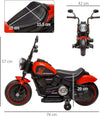 Moto-Elettrica-per-Bambini-18-36-Mesi-con-Rotelle-e-Fanale,-76x42x57-cm,-Rosso-e-Nero-TR5370-283V90RDTR5
