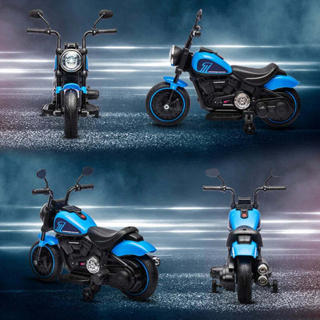 Moto-Elettrica-per-Bambini-18-36-Mesi-in-PP-e-Metallo-con-Rotelle-e-Fanale,-76x42x57-cm,-Blu-e-Nero-HN2370-283V90BUHN2