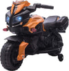 Moto-Elettrica-per-Bambini-18-48-Mesi-con-Fari-e-Clacson,-in-PP-e-Metallo,-88.5x42.5x49-cm,-Arancio-DF8370-159V90OGDF8