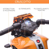 Moto-Elettrica-per-Bambini-18-48-Mesi-con-Fari-e-Clacson,-in-PP-e-Metallo,-88.5x42.5x49-cm,-Arancio-DF8370-159V90OGDF8