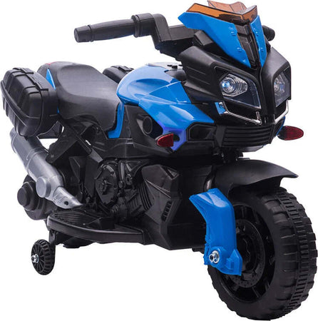 Moto-Elettrica-per-Bambini-18-48-Mesi-con-Fari-e-Clacson,-in-PP-e-Metallo,-88.5x42.5x49-cm,-Blu-MK5370-159V90BUMK5