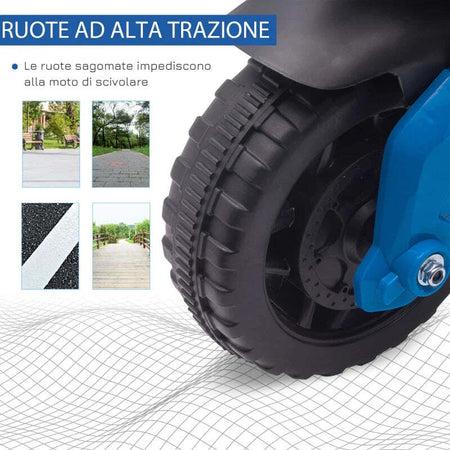 Moto-Elettrica-per-Bambini-18-48-Mesi-con-Fari-e-Clacson,-in-PP-e-Metallo,-88.5x42.5x49-cm,-Blu-MK5370-159V90BUMK5
