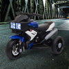 Moto-Elettrica-per-Bambini-3-5-Anni-6V-(max.-25kg),-Velocità-3km/h,-con-3-Ruote,-Luci-e-Suoni,-Blu-e-Nero,-86x42x52cm-KJ4370-102BUKJ4