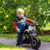 Moto-Elettrica-per-Bambini-3-5-Anni-in-PP-e-Metallo-con-Rotelle,-Clacson-e-Musica,-86x44x58-cm,-Bianca-e-Nera-SP6370-253V90WTSP6