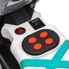 Moto-Elettrica-per-Bambini-3-5-Anni-in-PP-e-Metallo-con-Rotelle,-Clacson-e-Musica,-86x44x58-cm,-Bianca-e-Nera-SP6370-253V90WTSP6
