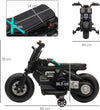 Moto-Elettrica-per-Bambini-3-5-Anni-in-PP-e-Metallo-con-Rotelle,-Clacson-e-Musica,-86x44x58-cm,-Nera-GP7370-253V90BKGP7