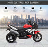 Moto-Elettrica-per-Bambini-3-5-Anni-(max.-25kg)-con-3-Ruote,-Luci-e-Suoni,-Batteria-6V,-Rosso,-86x42x52cm-GF6370-102RDGF6