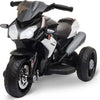 Moto-Elettrica-per-Bambini-3-5-Anni-Max.-25kg-con-Luci,-Musica,-Batteria-6V-e-Velocità-3km/h,-86cmx42cmx52cm-Nera-DF4370-103V90BKDF4