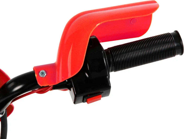 Moto-Elettrica-per-Bambini-3-6-Anni-in-Plastica-PP-con-Ruote-di-Supporto,-Fari-e-Musica,-102x53x66-cm,-Rosso-e-Nero-WQ152-0018WQ1