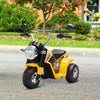 Moto-Elettrica-per-Bambini-a-3-Ruote-con-Luci-e-Suoni,-Batteria-Ricaricabile-6V,-Velocità-2-km/h,-per-Bimbi-da-18-36-Mesi,-72cmx57cmx56cm-Gialla-AL6370-188V90YLAL6