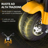 Moto-Elettrica-per-Bambini-a-3-Ruote-con-Luci-e-Suoni,-Batteria-Ricaricabile-6V,-Velocità-2-km/h,-per-Bimbi-da-18-36-Mesi,-72cmx57cmx56cm-Gialla-AL6370-188V90YLAL6