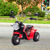 Moto-Elettrica-per-Bambini-a-3-Ruote-con-Luci-e-Suoni,-Batteria-Ricaricabile-6V,-Velocità-2-km/h,-per-Bimbi-da-18-36-Mesi,-72x57x56cm-Rossa-DP7370-188V90RDDP7