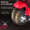 Moto-Elettrica-per-Bambini-a-3-Ruote-con-Luci-e-Suoni,-Batteria-Ricaricabile-6V,-Velocità-2-km/h,-per-Bimbi-da-18-36-Mesi,-72x57x56cm-Rossa-DP7370-188V90RDDP7