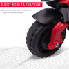 Moto-Elettrica-per-Bambini-con-Fari-e-Clacson,-Batteria-6V-Velocità-3km/h,-Età-18-48-Mesi,-88.5x42.5x49cm,-Rosso-GB7370-159V90RDGB7