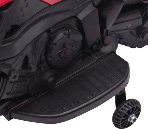 Moto-Elettrica-per-Bambini-con-Fari-e-Clacson,-Batteria-6V-Velocità-3km/h,-Età-18-48-Mesi,-88.5x42.5x49cm,-Rosso-GB7370-159V90RDGB7