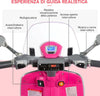 Moto-Elettrica-per-Bambini-con-Licenza-Ufficiale-Vespa,-2-Rotelle,-Luci-e-Suoni,-108x49x75-cm,-Rosa-JN9370-115PKJN9