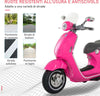 Moto-Elettrica-per-Bambini-con-Licenza-Ufficiale-Vespa,-2-Rotelle,-Luci-e-Suoni,-108x49x75-cm,-Rosa-JN9370-115PKJN9
