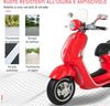 Moto-Elettrica-per-Bambini-con-Licenza-Ufficiale-Vespa,-2-Rotelle,-Luci-e-Suoni,-108x49x75-cm,-Rossa-QW7370-115RDQW7