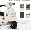 Moto-Elettrica-per-Bambini-con-Licenza-Ufficiale-Vespa-Batteria-6V,-Fari-e-Clacson,-per-Bimbi-da-18-36-mesi,-Bianco,-66.5x38x52cm-BV9370-138WTBV9