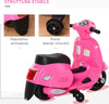 Moto-Elettrica-per-Bambini-con-Licenza-Ufficiale-Vespa-Batteria-6V,-Fari-e-Clacson,-per-Bimbi-da-18-36-mesi,-Rosa,-66.5x38x52cm-BV6370-138PKBV6