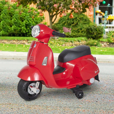 Moto-Elettrica-per-Bambini-con-Licenza-Ufficiale-Vespa-Batteria-6V,-Fari-e-Clacson,-per-Bimbi-da-18-36-mesi,-Rosso,-66.5x38x52cm-BG6370-138RDBG6