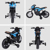 Moto-Elettrica-per-Bambini-da-6V-con-Rotelle-e-Fari,-in-PP-e-Metallo,-105x52.3x62.3-cm,-Azzurro-e-Nero-QS8370-068BUQS8