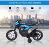 Moto-Elettrica-per-Bambini-da-6V-con-Rotelle-e-Fari,-in-PP-e-Metallo,-105x52.3x62.3-cm,-Azzurro-e-Nero-QS8370-068BUQS8