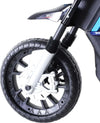 Moto-Elettrica-per-Bambini-da-6V-con-Rotelle-e-Fari,-in-PP-e-Metallo,-105x52.3x62.3-cm,-Azzurro-e-Nero-QS8370-068BUQS8