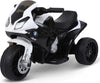 Moto-Elettrica-per-Bambini-Max.-20kg-con-Licenza-BMW,-3-Ruote,-Batteria-Ricaricabile-6V,-Bianca-Nera,-66x37x44cm-GB5370-064BKGB5