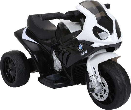 Moto-Elettrica-per-Bambini-Max.-20kg-con-Licenza-BMW,-3-Ruote,-Batteria-Ricaricabile-6V,-Bianca-Nera,-66x37x44cm-GB5370-064BKGB5