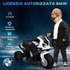 Moto-Elettrica-per-Bambini-Max.-20kg-con-Licenza-BMW,-3-Ruote,-Batteria-Ricaricabile-6V,-Bianca-Nera,-66x37x44cm-GB5370-064BKGB5