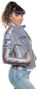 Motociclista-Donna---Biker-Donna-Grigio-Tamponato-in-vera-pelle