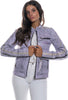 Motociclista-Donna---Biker-Donna-Lilla-Tamponato-in-vera-pelle