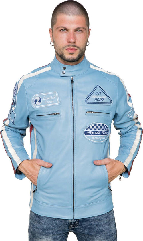 Motociclista-Uomo---Biker-Uomo-Azzurro-in-vera-pelle