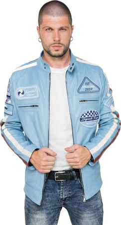 Motociclista-Uomo---Biker-Uomo-Azzurro-in-vera-pelle