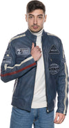 Motociclista-Uomo---Biker-Uomo-Blu-in-vera-pelle
