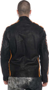 Motociclista-Uomo---Biker-Uomo-Nero-Effetto-Antichizzato-in-vera-pelle