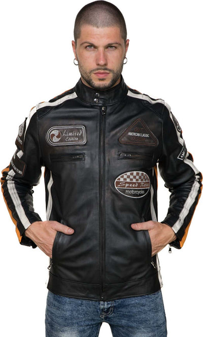 Motociclista-Uomo---Biker-Uomo-Nero-in-vera-pelle