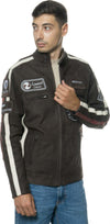 Motociclista-Uomo---Biker-Uomo-Testa-di-Moro-in-vera-pelle-Nabuk