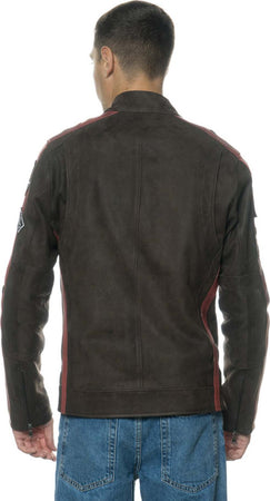 Motociclista-Uomo---Biker-Uomo-Testa-di-Moro-in-vera-pelle-Nabuk