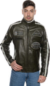 Motociclista-Uomo---Biker-Uomo-Verde-Bis-in-vera-pelle