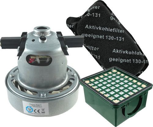 Motore Compatibile per Vorwerk Folletto VK130 VK131 Certificato TUV 900W + Filtri