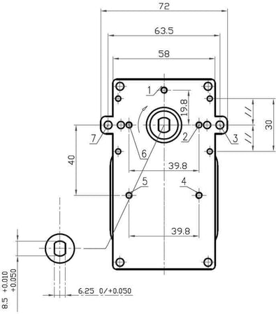 Motoriduttore Kenta K9117153 5Rpm H40 Stufe a Pellet 14702054
