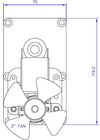 Motoriduttore T3 5,3Rpm Pacco50mm Albero 8,5 Spianato - Rotazione Oraria.Ungaro - Lincar - Moretti Stufe a Pellet 14702010