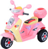 Motorino-Elettrico-per-Bambini-3-Anni+-Max.-25kg-con-Luci,-Musica,-Batteria-6V-e-Velocità-3km/h,-108x51x75-cm,-Rosa-QA4370-013QA4