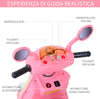 Motorino-Elettrico-per-Bambini-3-Anni+-Max.-25kg-con-Luci,-Musica,-Batteria-6V-e-Velocità-3km/h,-108x51x75-cm,-Rosa-QA4370-013QA4