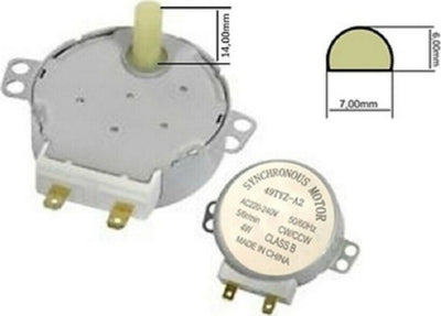 MOTORINO MOTORE PIATTO GIREVOLE FORNO MICROONDE UNIVERSALE 4W 5/6 Rpm Casa e cucina/Elettrodomestici per la cucina/Accessori e parti di ricambio/Parti di ricambio per forni a microonde/Piatti girevoli Rossi Ricambi - Venetico Marina, Commerciovirtuoso.it